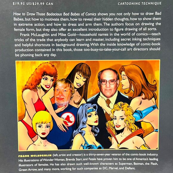How To Draw Those Bodacious Bad Babes Of Comics McLaughlin & Gold 1999 First Edi - Picture 9 of 9